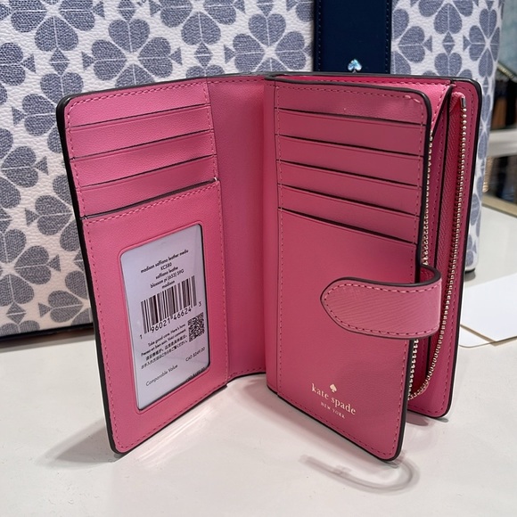 Kate Spade Madison Medium Compact Bifold Wallet
Blossom Pink
NWT - Picture 10 of 16